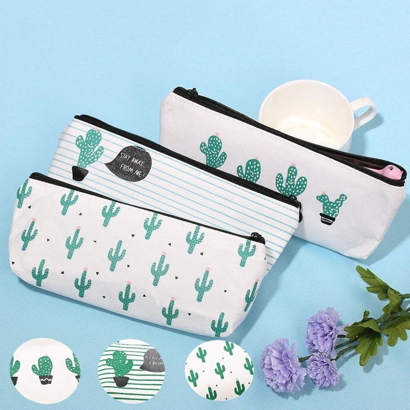 woobles Cartoon Stationery Pencil Case┃ Cute Pouch Pen Case Desk Pencil Holder ┃Cosmetic Makeup Organizer Bag ┃School Supplies Pouch Pencil Case with Zipper Closure (A) - Image 2
